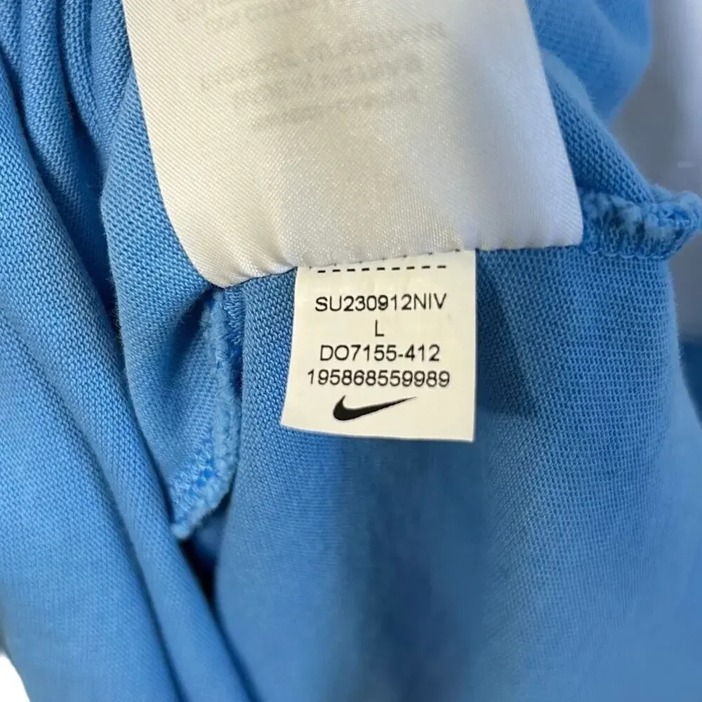 Nike Sportswear Short Sleeve T-Shirt Dress Big Kids Girl's Sz L Blue Colorblock